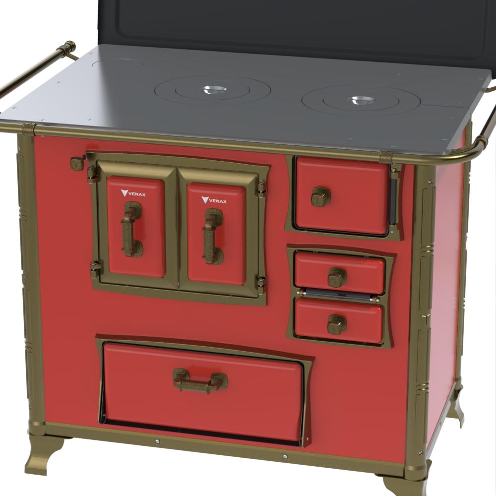 Fogao a Lenha Venax GII n 2 Renaissance Vermelho