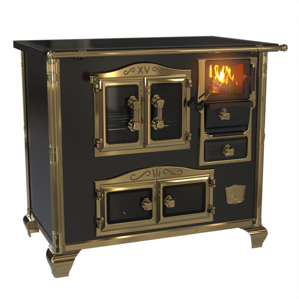 Fogao a Lenha Venax n 2 Princess Premium Preto Gold