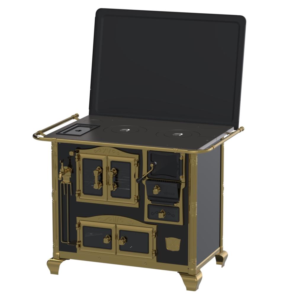 Fogao a Lenha Venax n 2 Princess Preto Gold