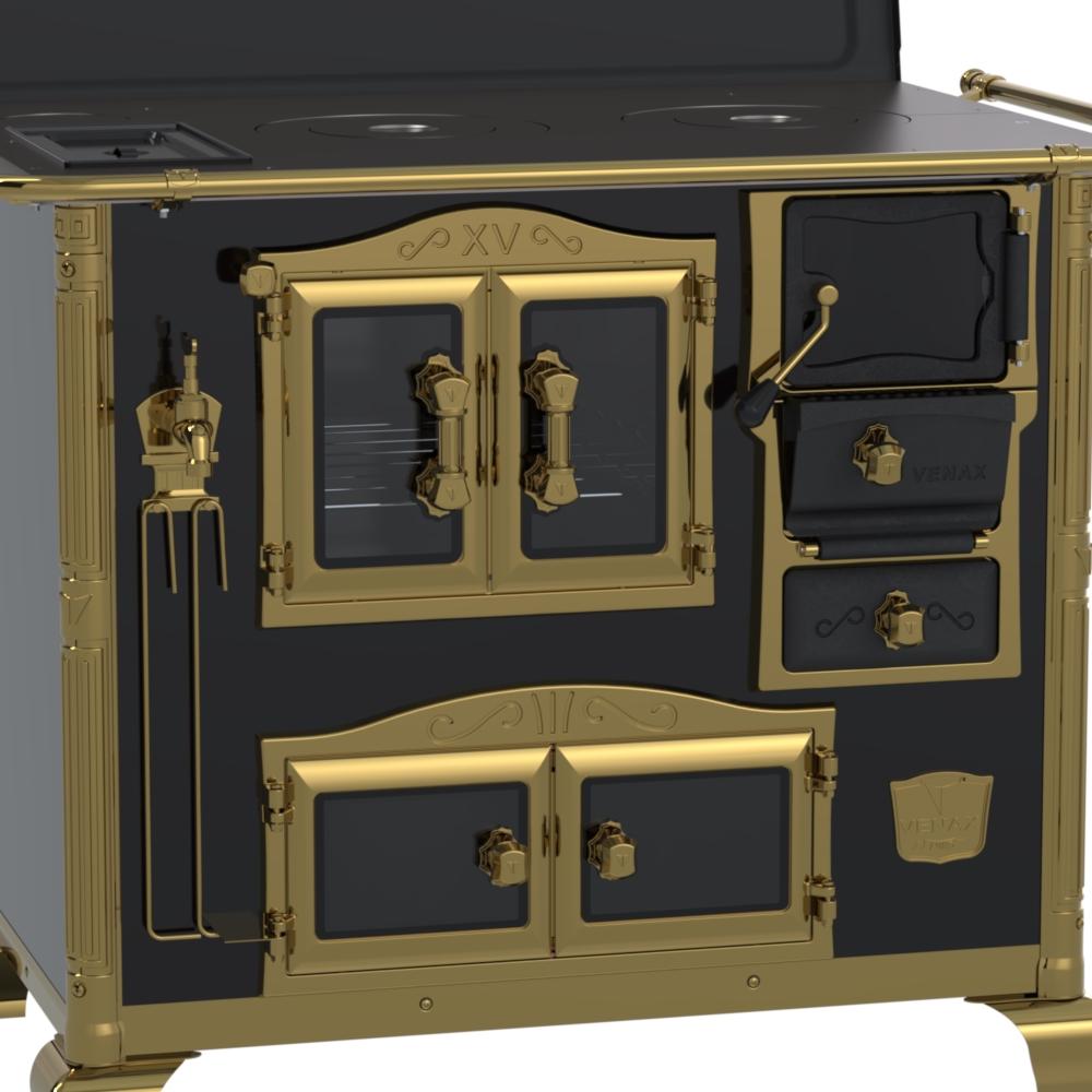 Fogao a Lenha Venax n 2 Princess Preto Gold