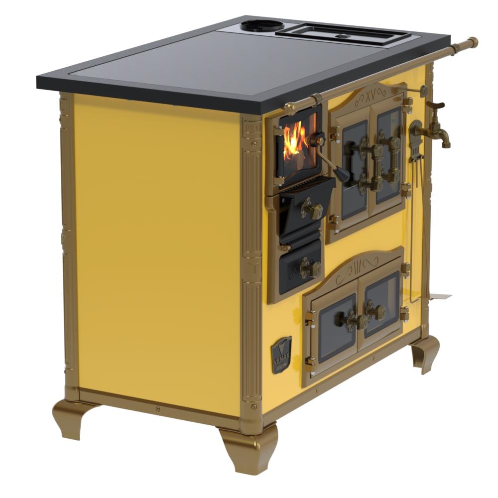 Fogao a Lenha Venax n 2 Imperador Premium Caldeira Amarelo