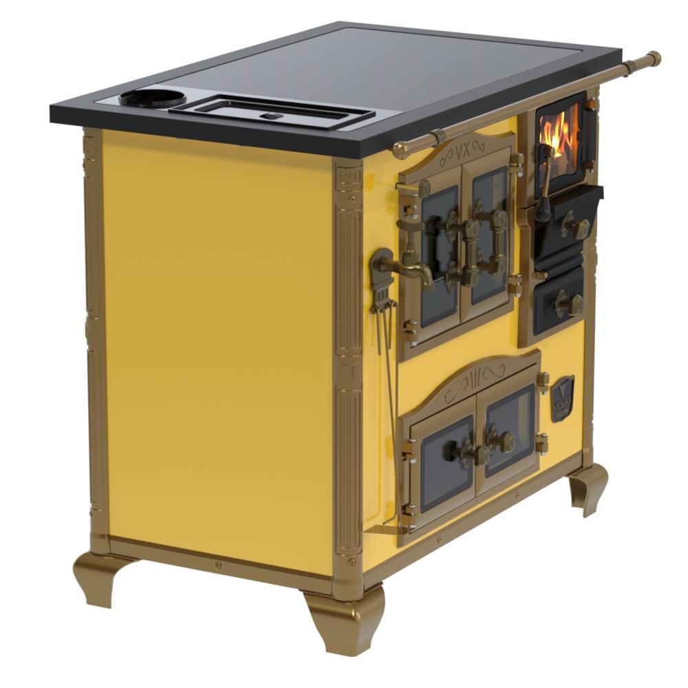 Fogao a Lenha Venax n 2 Imperador Premium Caldeira Amarelo