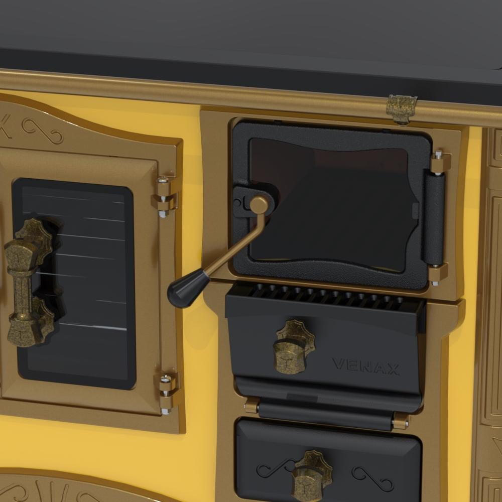 Fogao a Lenha Venax n 2 Imperador Premium Caldeira Amarelo