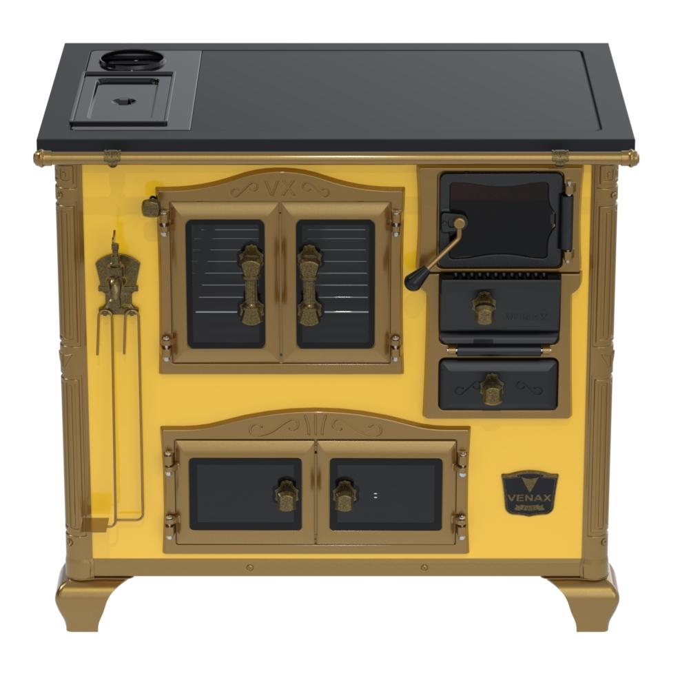 Fogao a Lenha Venax n 2 Imperador Premium Caldeira Amarelo