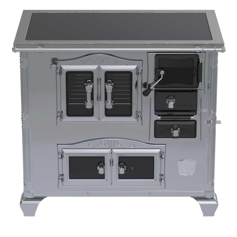Fogao a Lenha Venax n 2 Imperador Vitreo Premium Inox