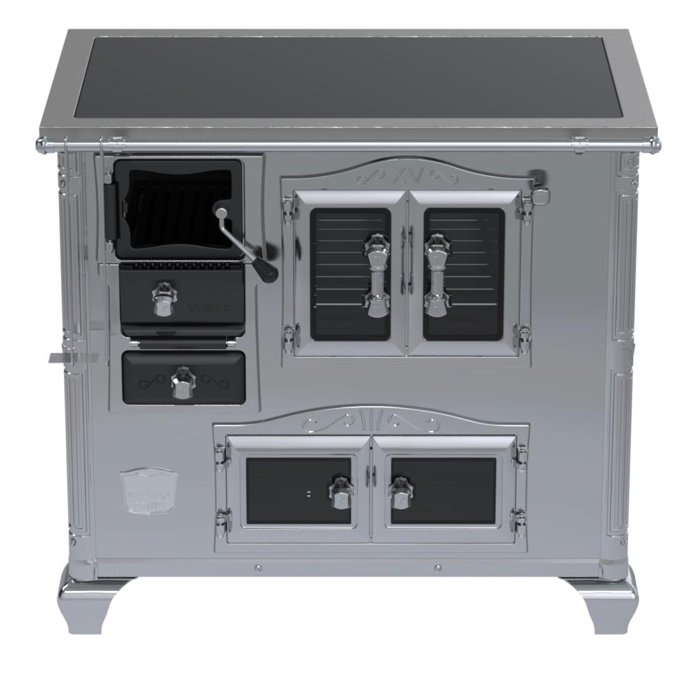 Fogao a Lenha Venax n 2 Imperador Vitreo Premium Inox