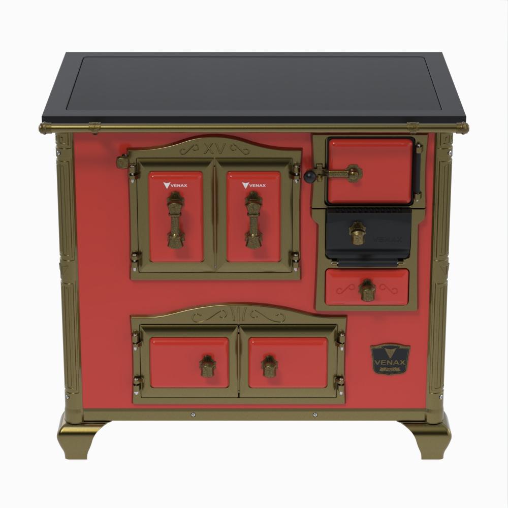 Fogao a Lenha Venax n 2 Imperador Premium Vermelho