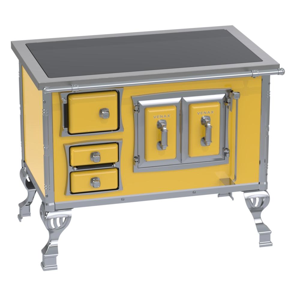 Fogao a Lenha Venax GII n 2 Sec XVIII Premium Amarelo