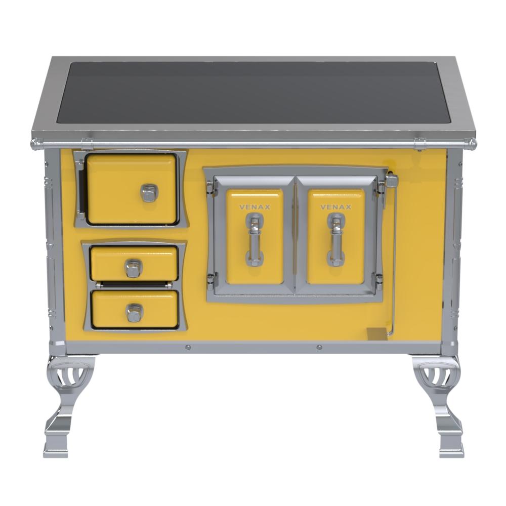 Fogao a Lenha Venax GII n 2 Sec XVIII Premium Amarelo