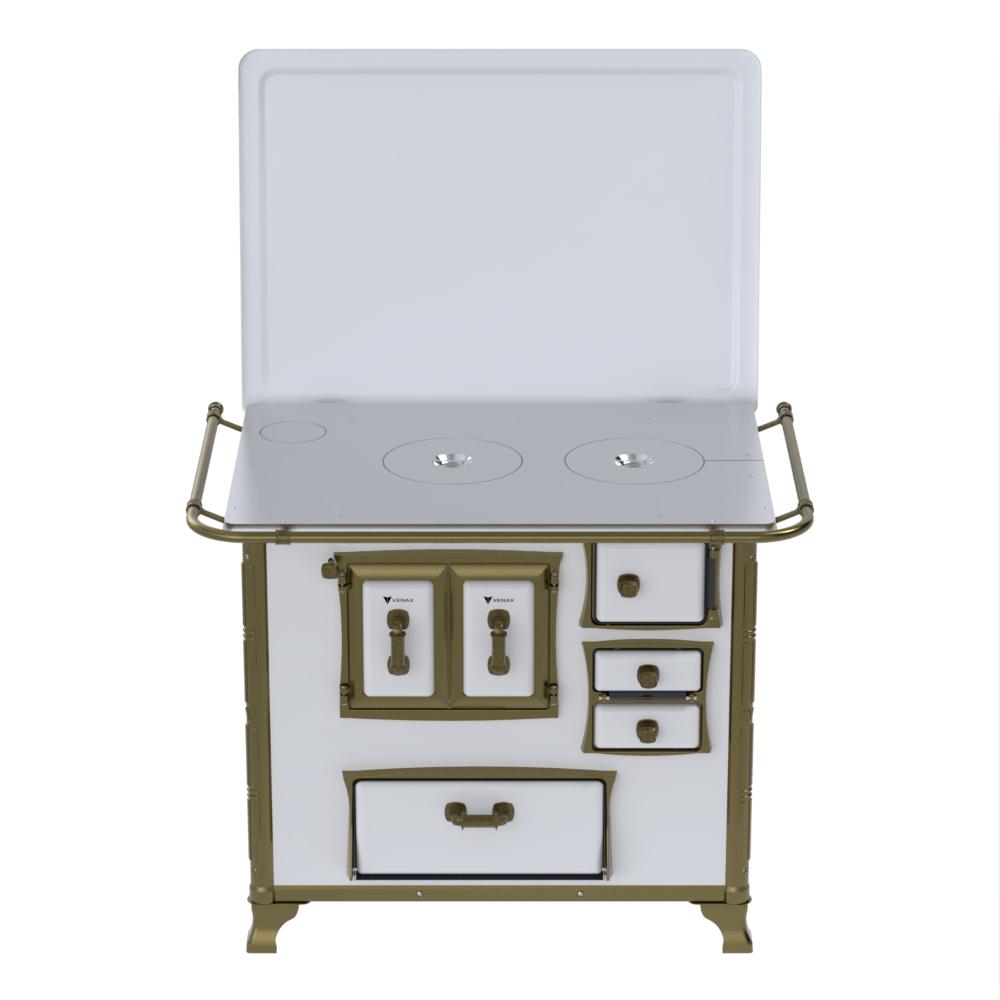 Fogao a Lenha Venax n 2 Renaissance Chapa de Aluminio Branco