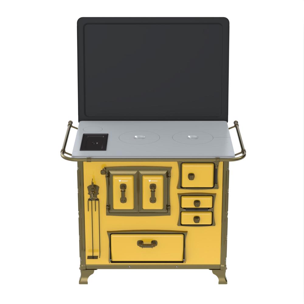 Fogao a Lenha Venax n 2 Renaissance Chapa de Aluminio Amarelo Cald