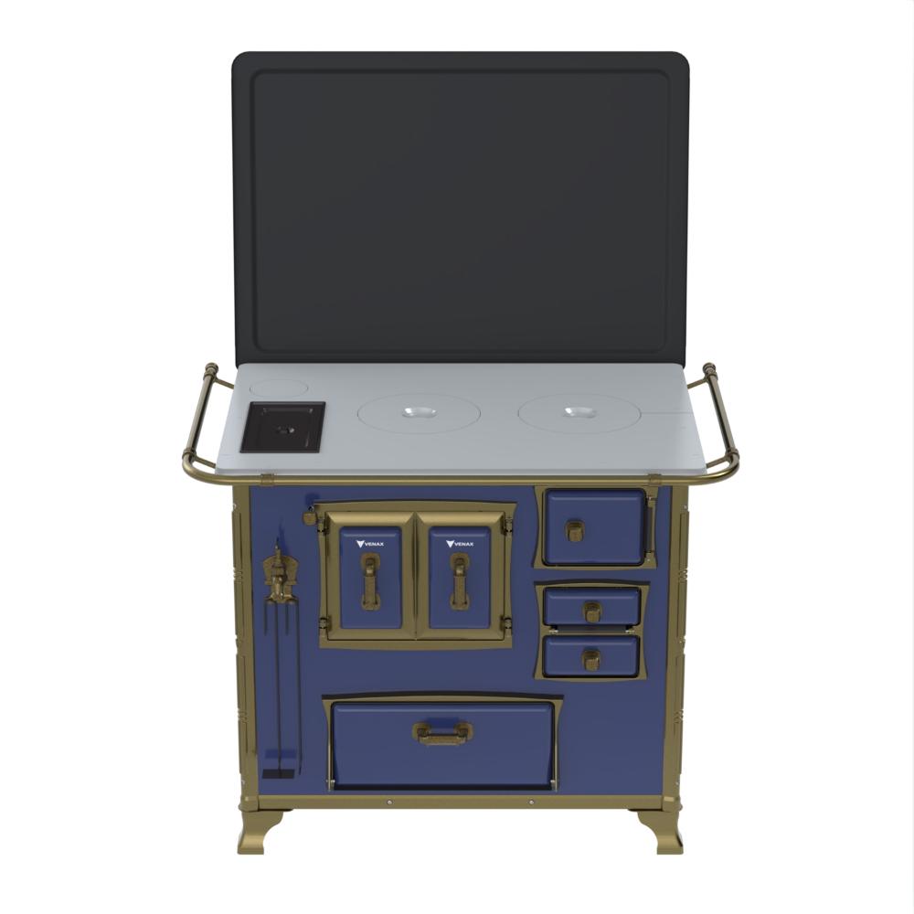 Fogao a Lenha Venax n 2 Renaissance Chapa de Aluminio Azul Cald