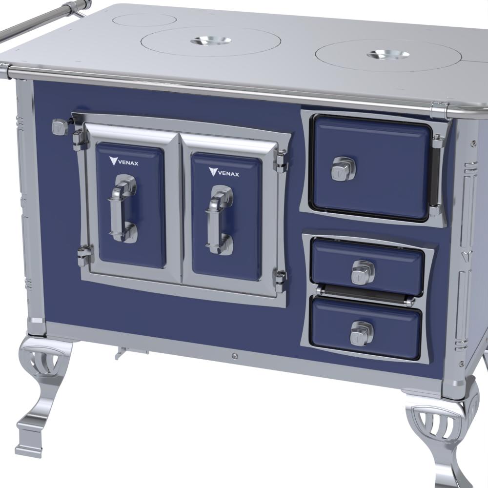 Fogao a Lenha Venax n 1 Sec XVIII Chapa de Aluminio Azul