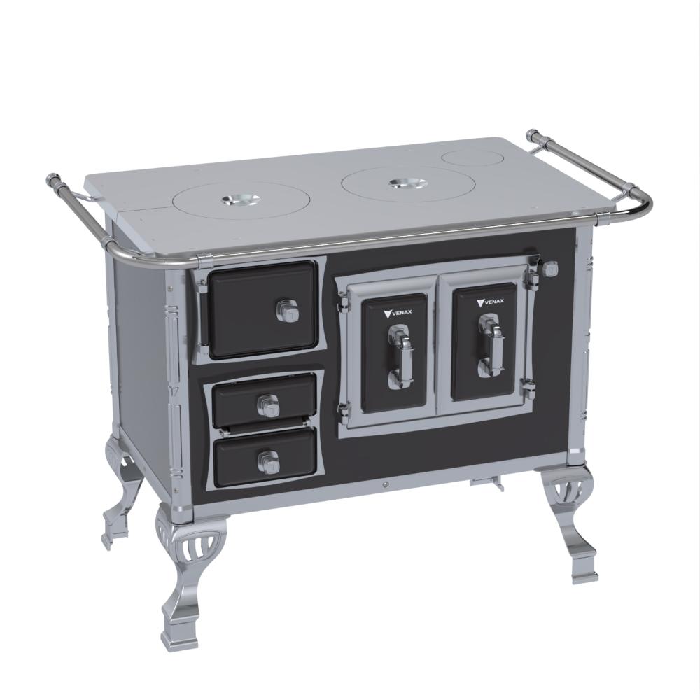 Fogao a Lenha Venax n 1 Sec XVIII Chapa de Aluminio Preto