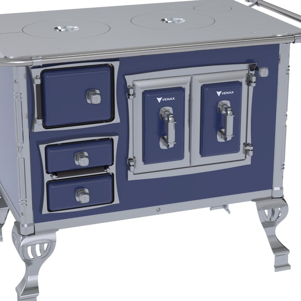 Fogao a Lenha Venax n 1 Sec XVIII Chapa de Aluminio Azul