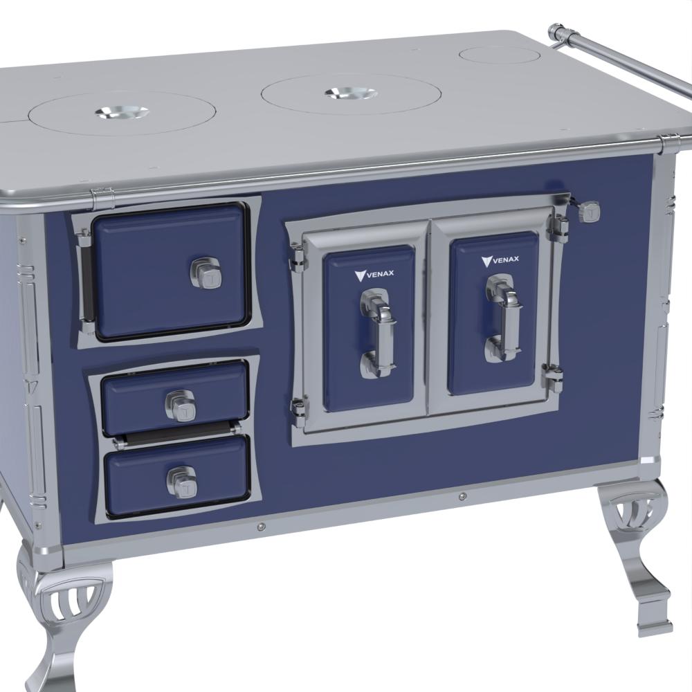 Fogao a Lenha Venax n 2 Sec XVIII Chapa de Aluminio Azul