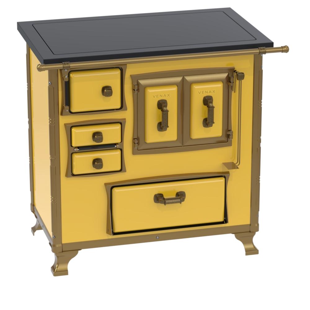 Fogao a Lenha Venax GII n 1 Renaissance Premium Amarelo