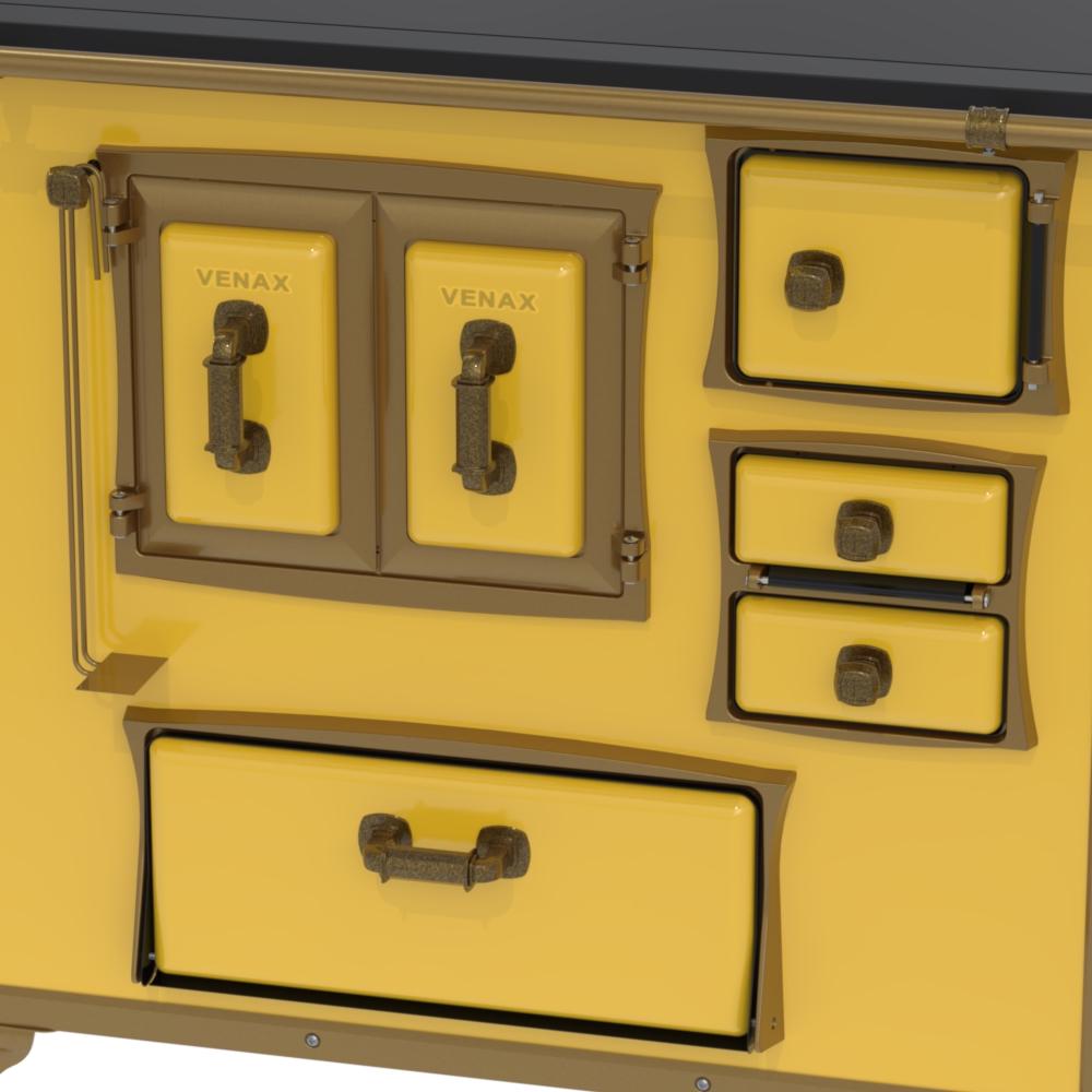 Fogao a Lenha Venax GII n 2 Renaissance Premium Amarelo