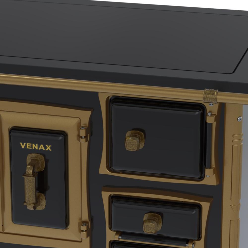 Fogao a Lenha Venax GII n 1 Colonial Premium Preto