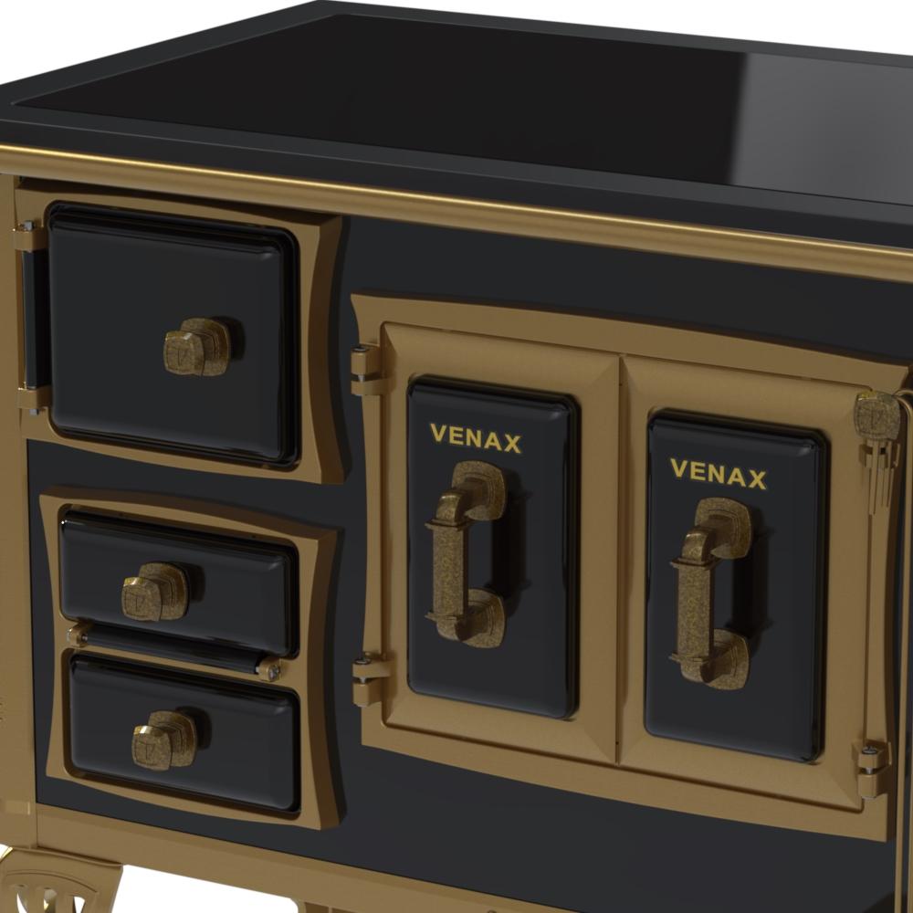 Fogao a Lenha Venax GII n 1 Colonial Premium Preto