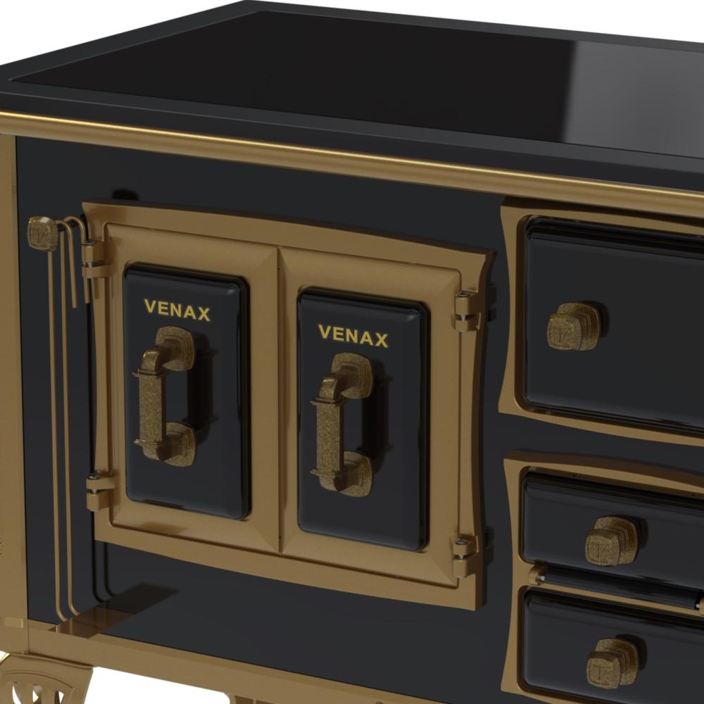 Fogao a Lenha Venax GII n 1 Colonial Premium Preto
