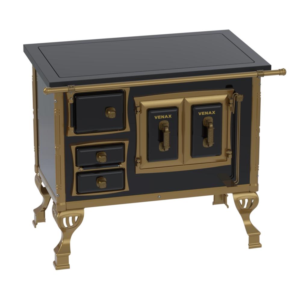 Fogao a Lenha Venax GII n 1 Colonial Premium Preto