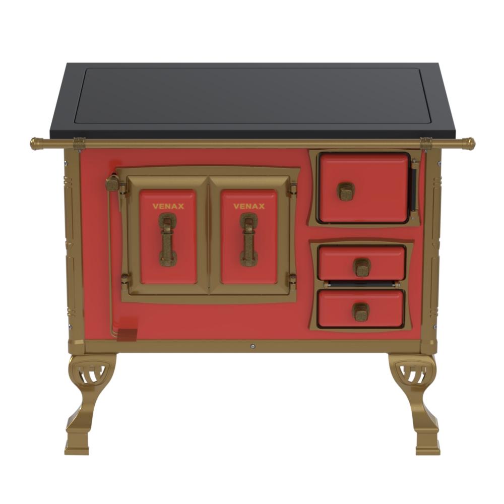 Fogao a Lenha Venax GII n 1 Colonial Premium Vermelho