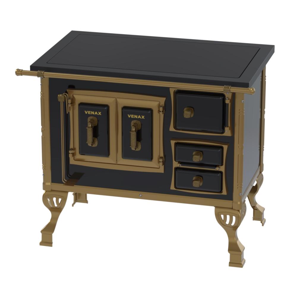 Fogao a Lenha Venax GII n 1 Colonial Premium Preto
