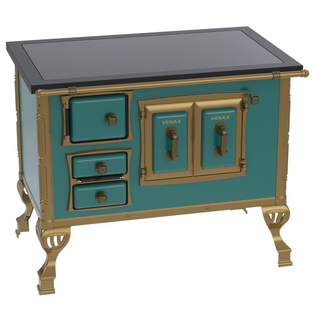 Fogao a Lenha Venax GII n 2 Colonial Premium Turquesa