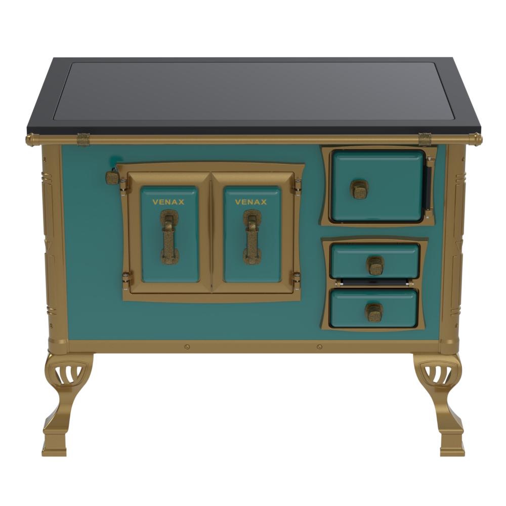 Fogao a Lenha Venax GII n 2 Colonial Premium Turquesa