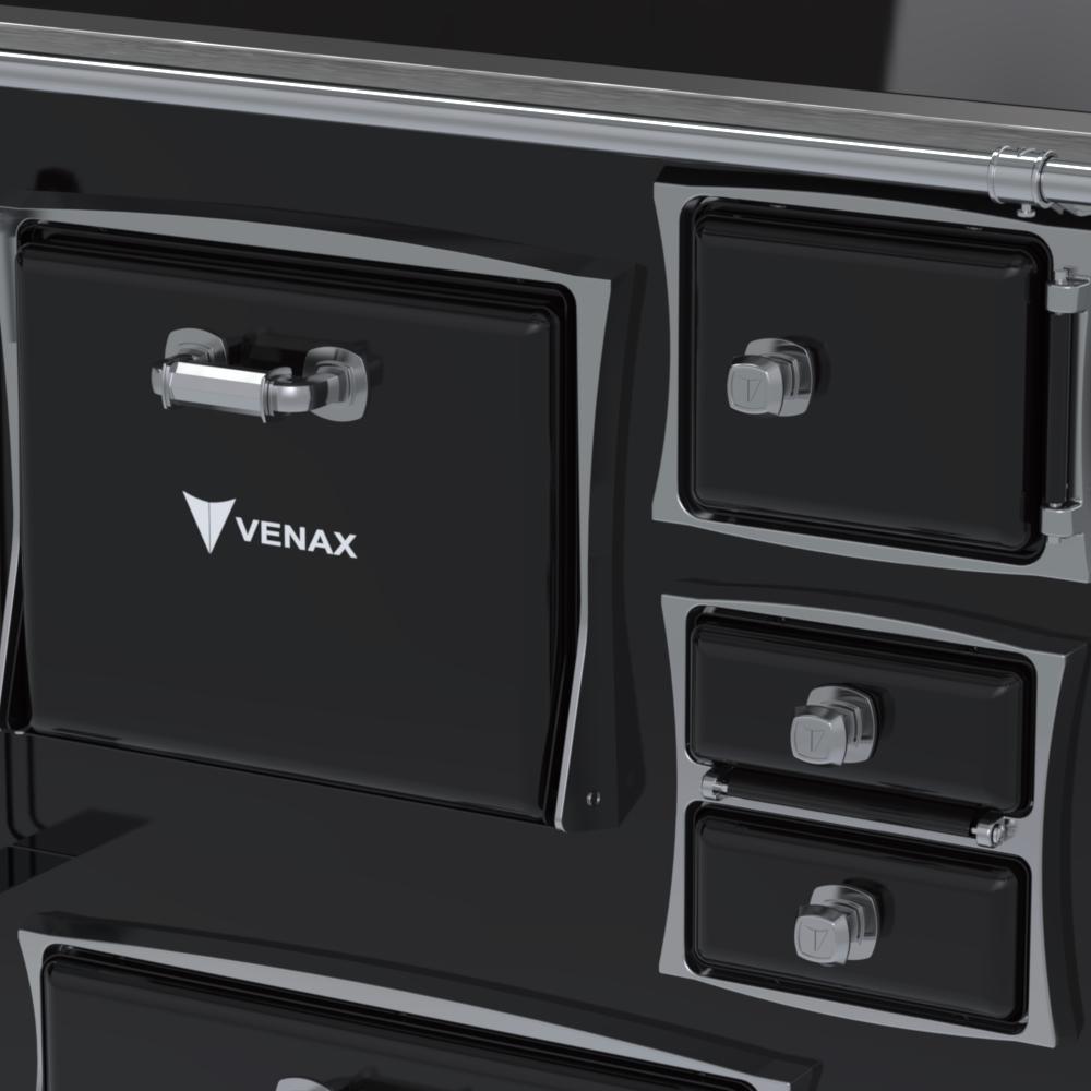 Fogao a Lenha Venax GII n 1 Premium Preto Gab