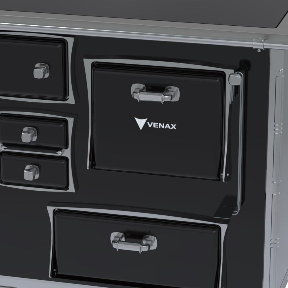 Fogao a Lenha Venax GII n 1 Premium Preto Gab