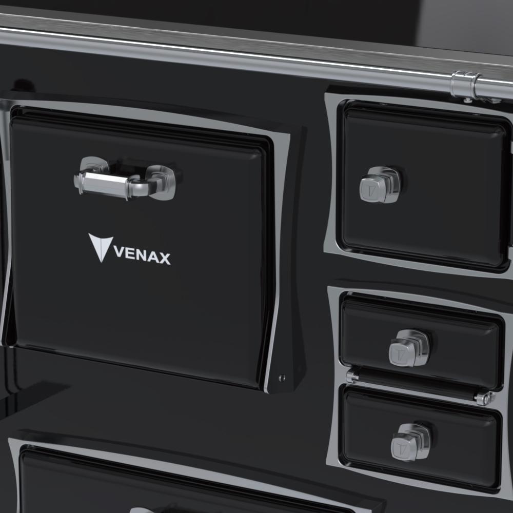 Fogao a Lenha Venax GII n 2 Premium Preto Gab