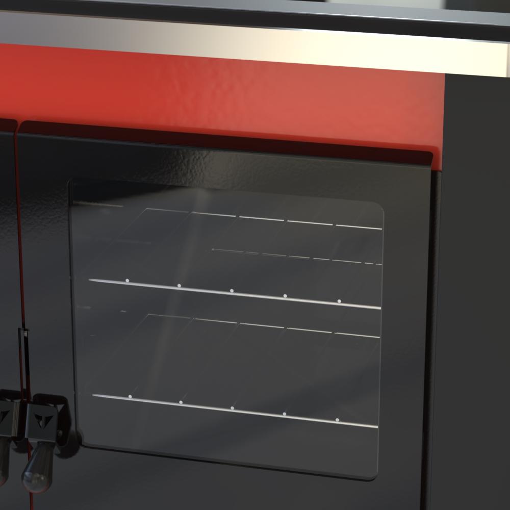 Fogao a Pellets Venax n 2 Le Corbusier Vermelho