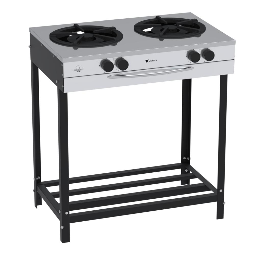 Fogão a Gas Industrial 2 Bocas Venax FI230-2 Gourmet