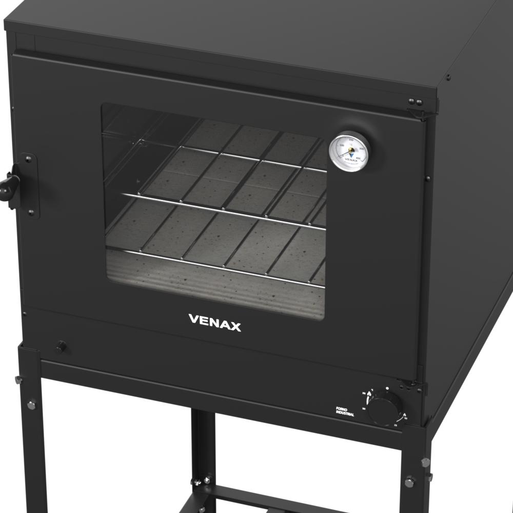 Forno a Gas Industrial 109L Venax com Base e Pedra Refrataria