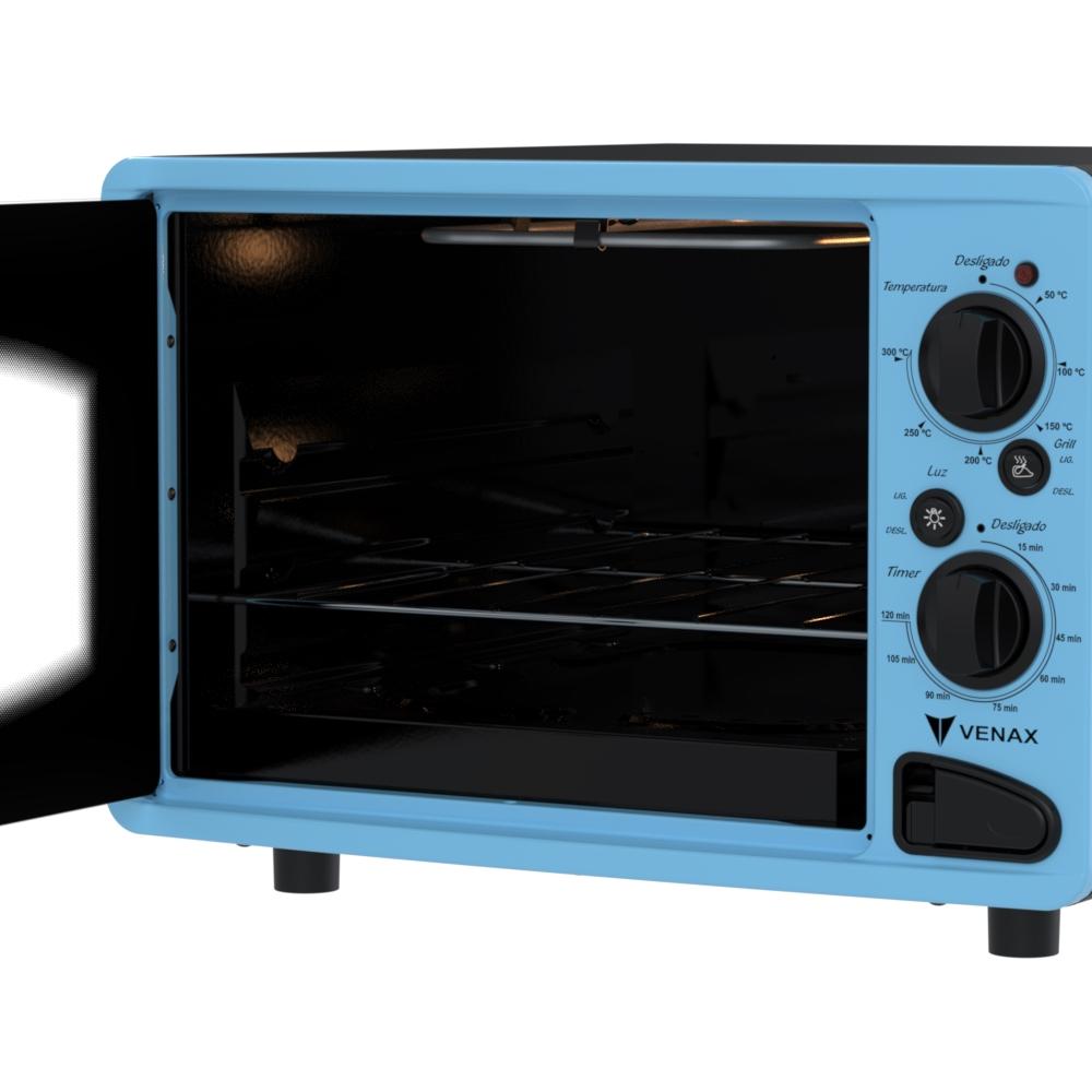 Forno Eletrico Venax 45L Classic Vintage Azul