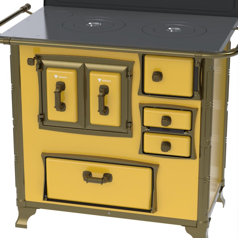 Fogao a Lenha Venax GII n 1 Renaissance Amarelo
