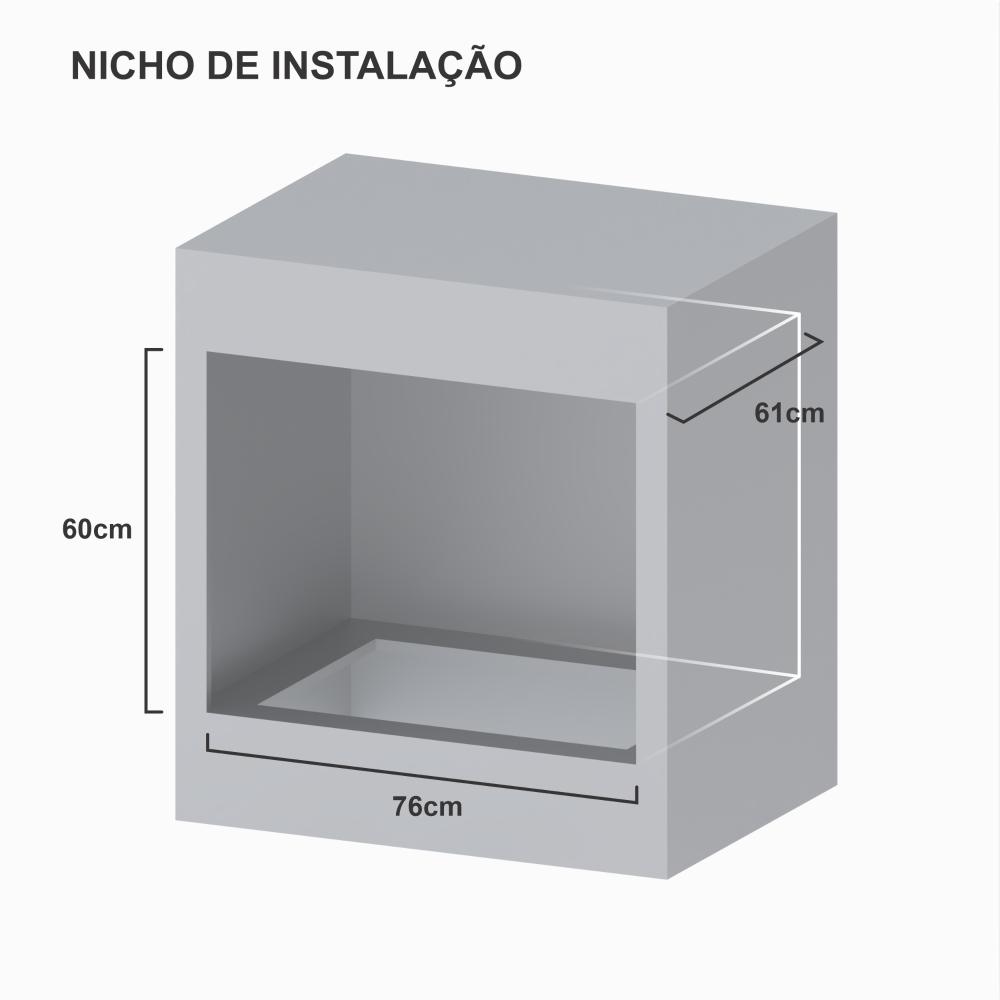 Forno de Embutir a Gas Venax 88,3L Arena GIII Preto
