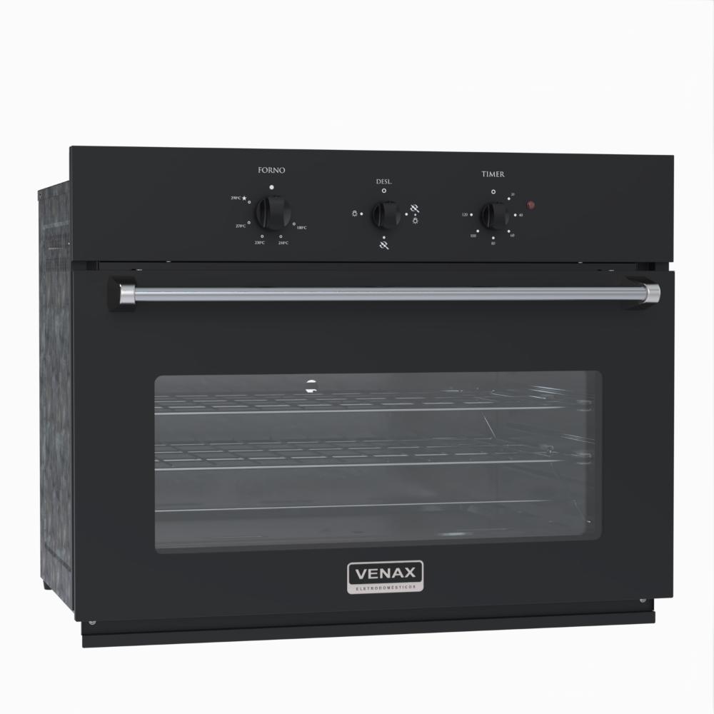 Forno de Embutir a Gas Venax 88,3L Arena GIII Preto