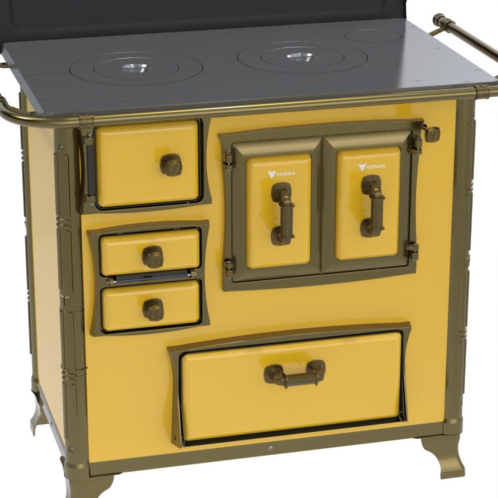Fogao a Lenha Venax GII n 1 Renaissance Amarelo