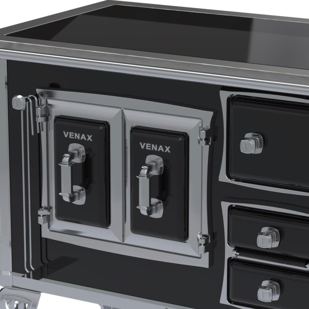 Fogao a Lenha Venax GII n 1 Sec XVIII Premium Preto