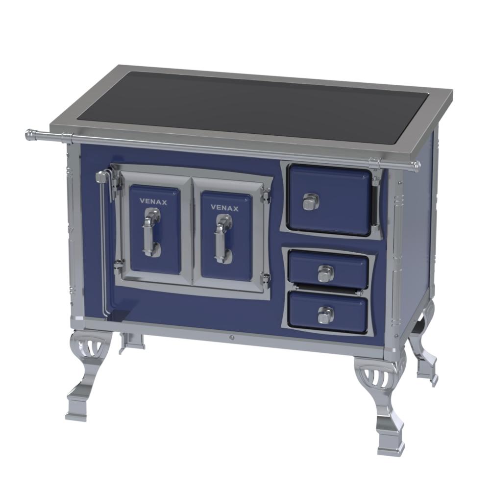 Fogao a Lenha Venax GII n 1 Sec XVIII Premium Azul