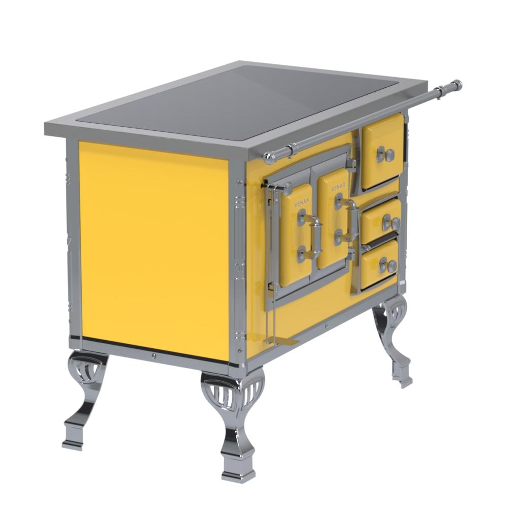 Fogao a Lenha Venax GII n 1 Sec XVIII Premium Amarelo
