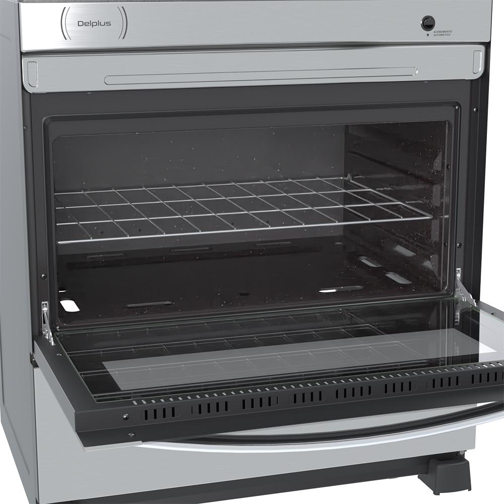 Fogao a Gas 5 Bocas Venax Delplus Vitreo BL Inox