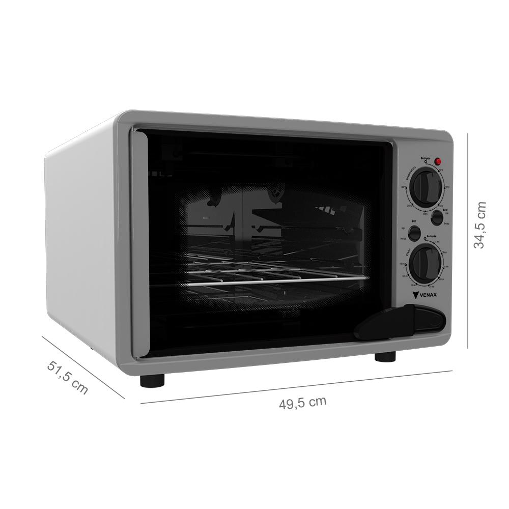Forno Eletrico Venax 45L Luxo Branco