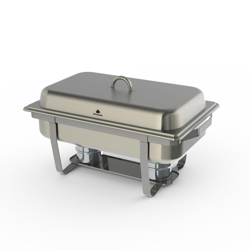 Rechaud Retangular Progás 2 Cubas 9L PR-111 Inox